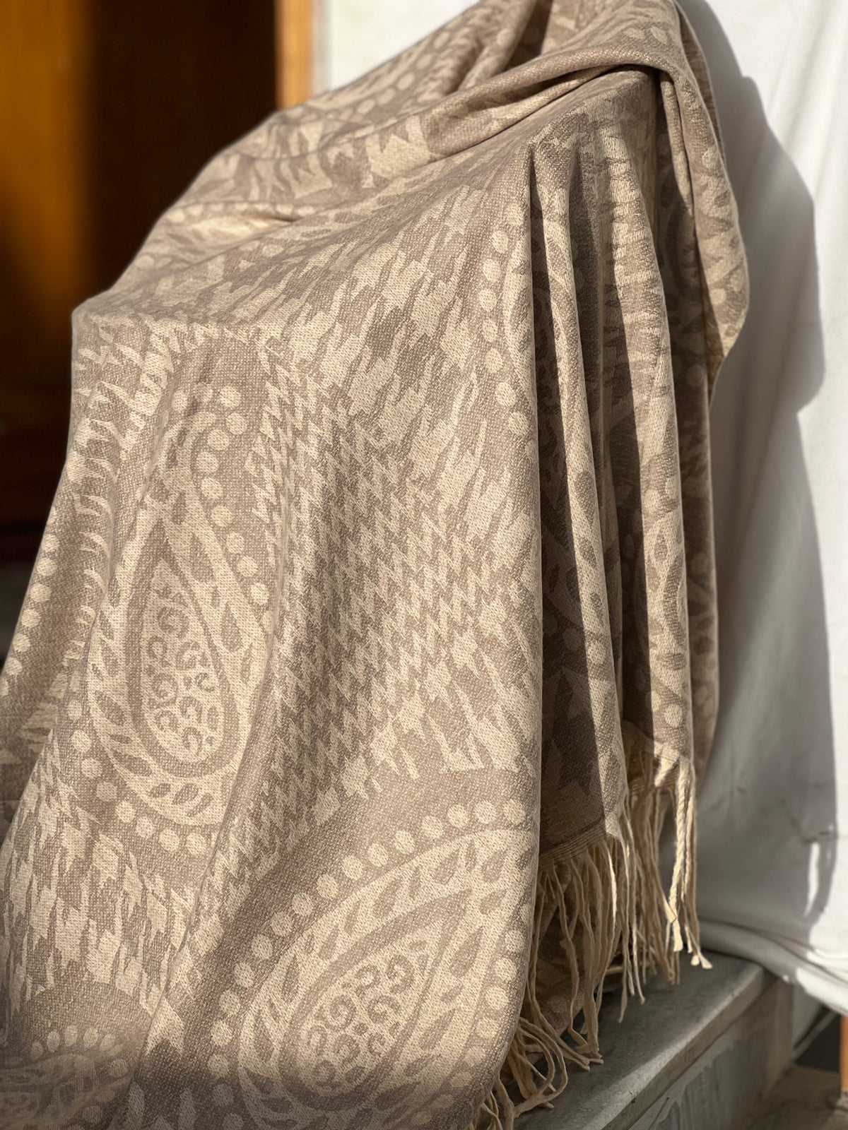 Soft Weave Shawl - Camel