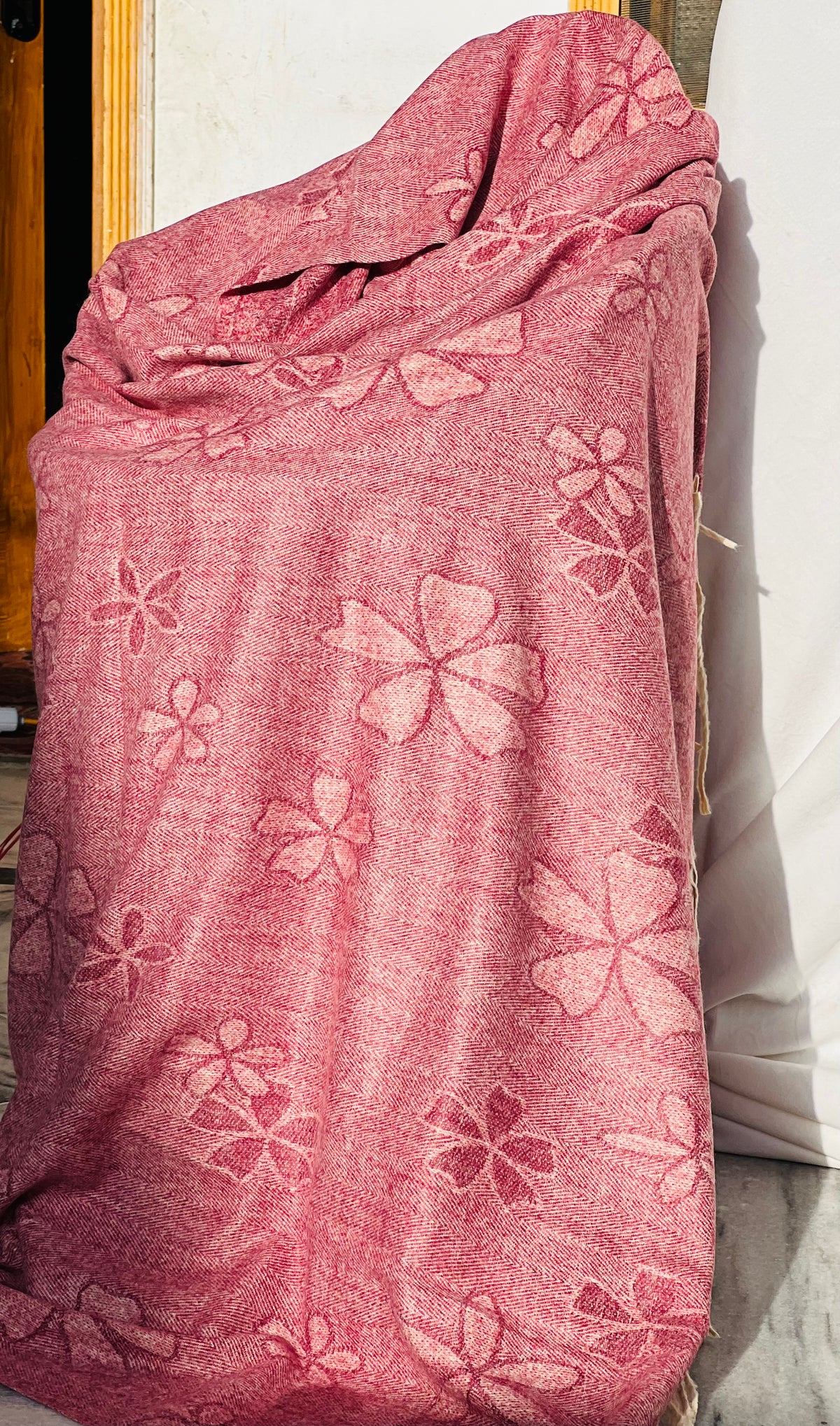 Soft Weave Shawl - Rosewood 02