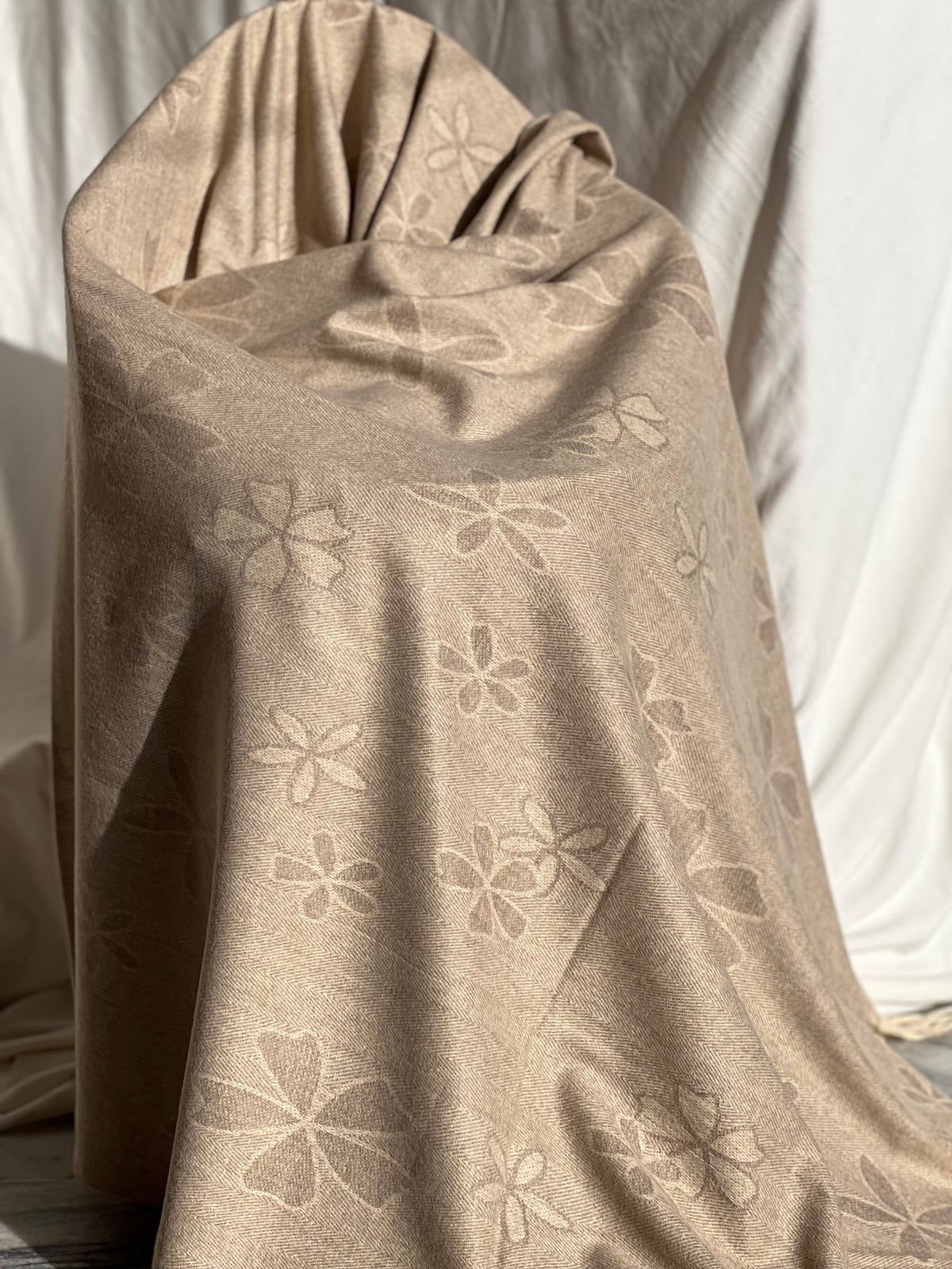 Soft Weave Shawl - Sand 02