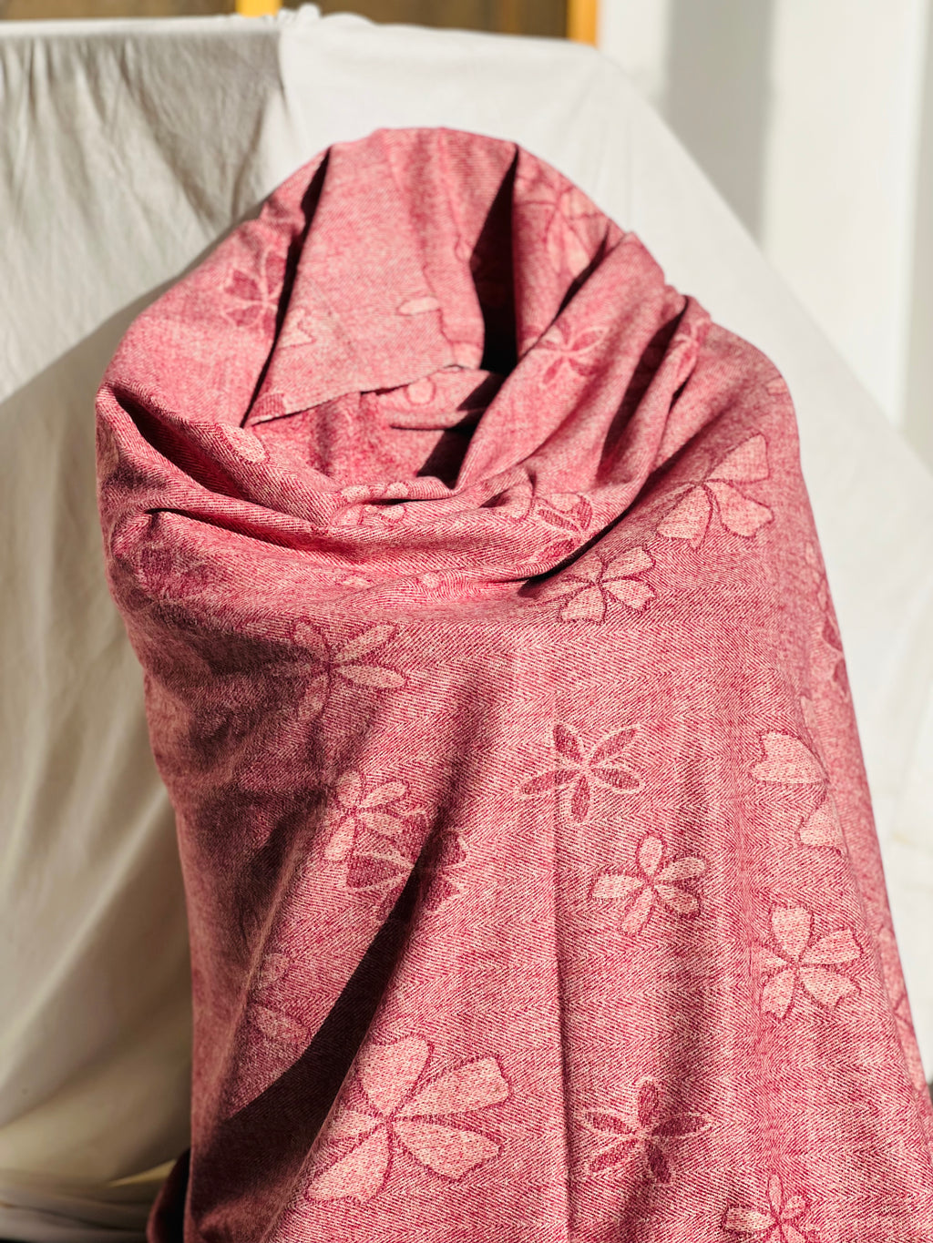 Soft Weave Shawl - Rosewood 02