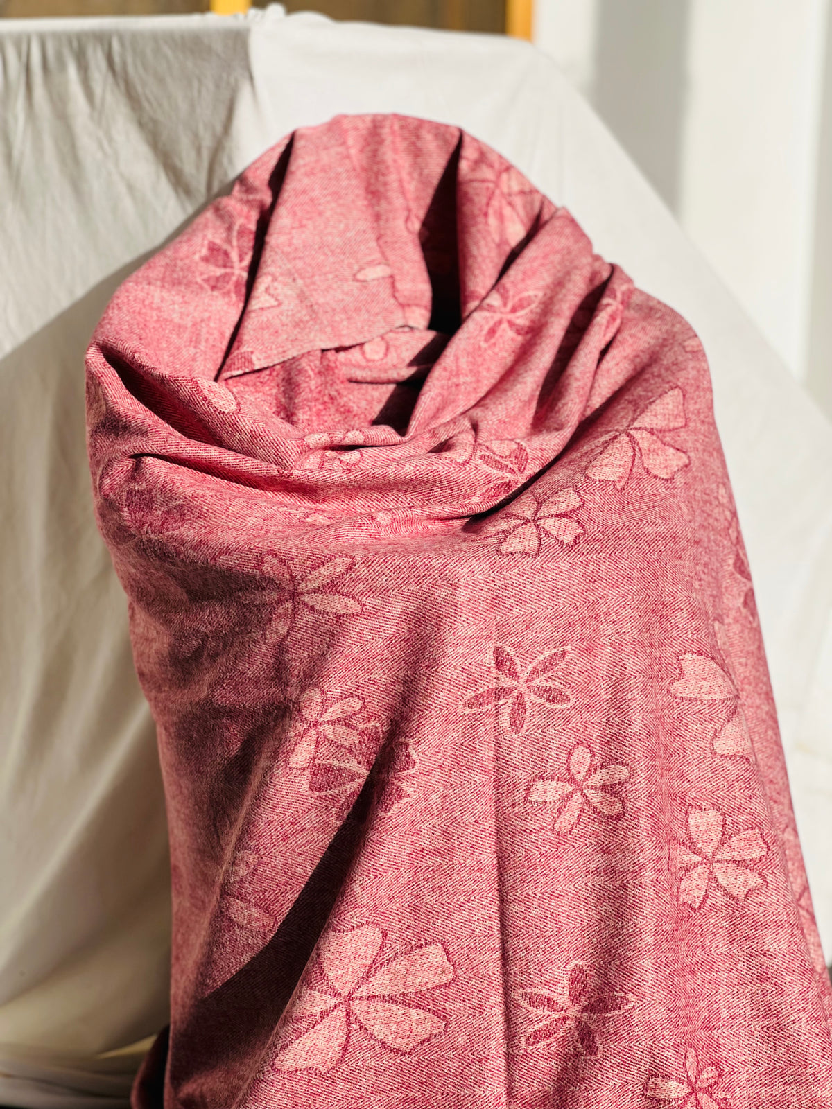 Soft Weave Shawl - Rosewood 02