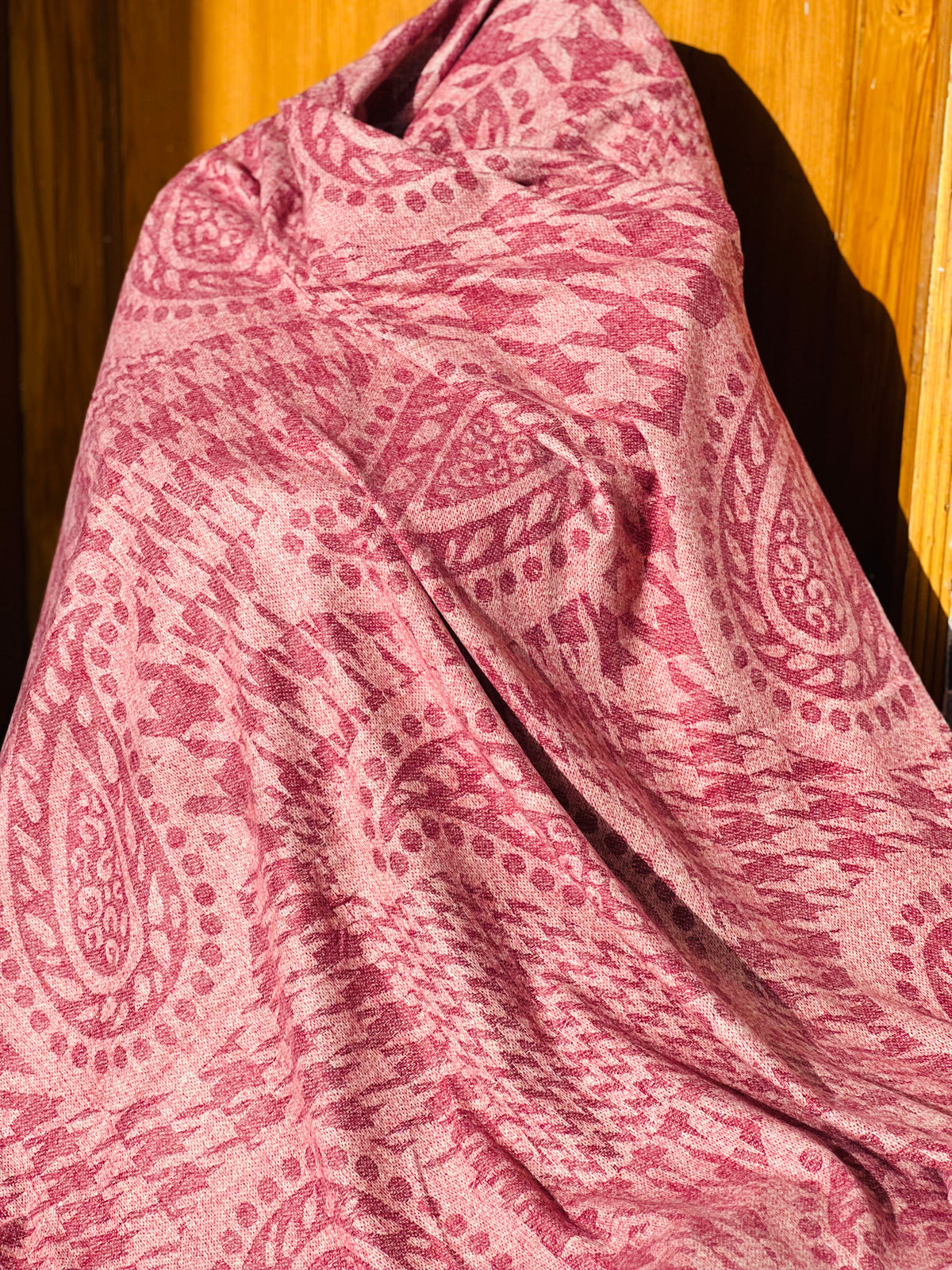 Soft Weave Shawl - Rosewood 03