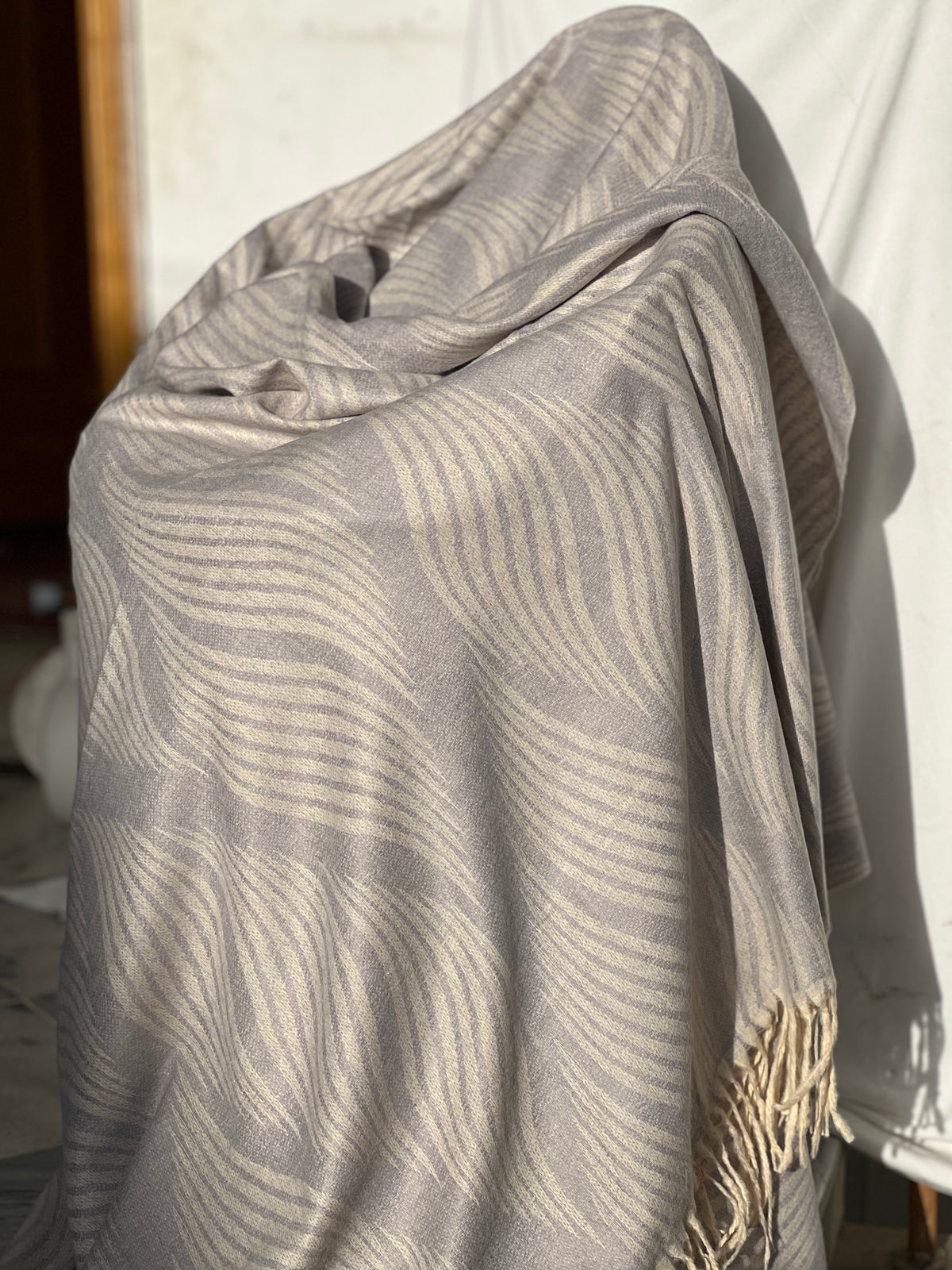 Soft Weave Shawl - Stone Grey