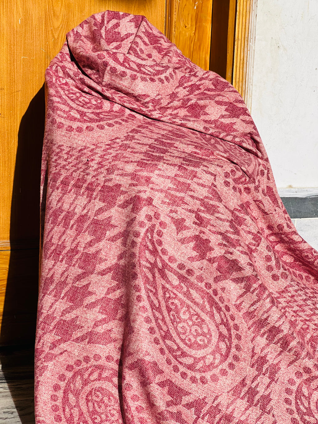 Soft Weave Shawl - Rosewood 03