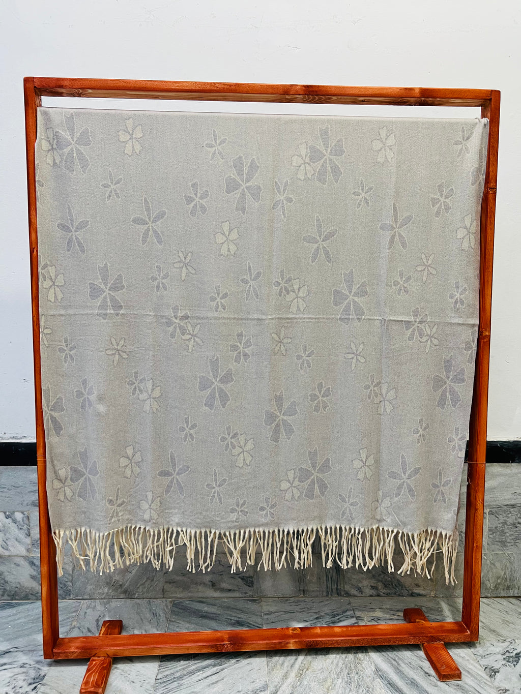 Soft Weave Shawl - Silver Grey