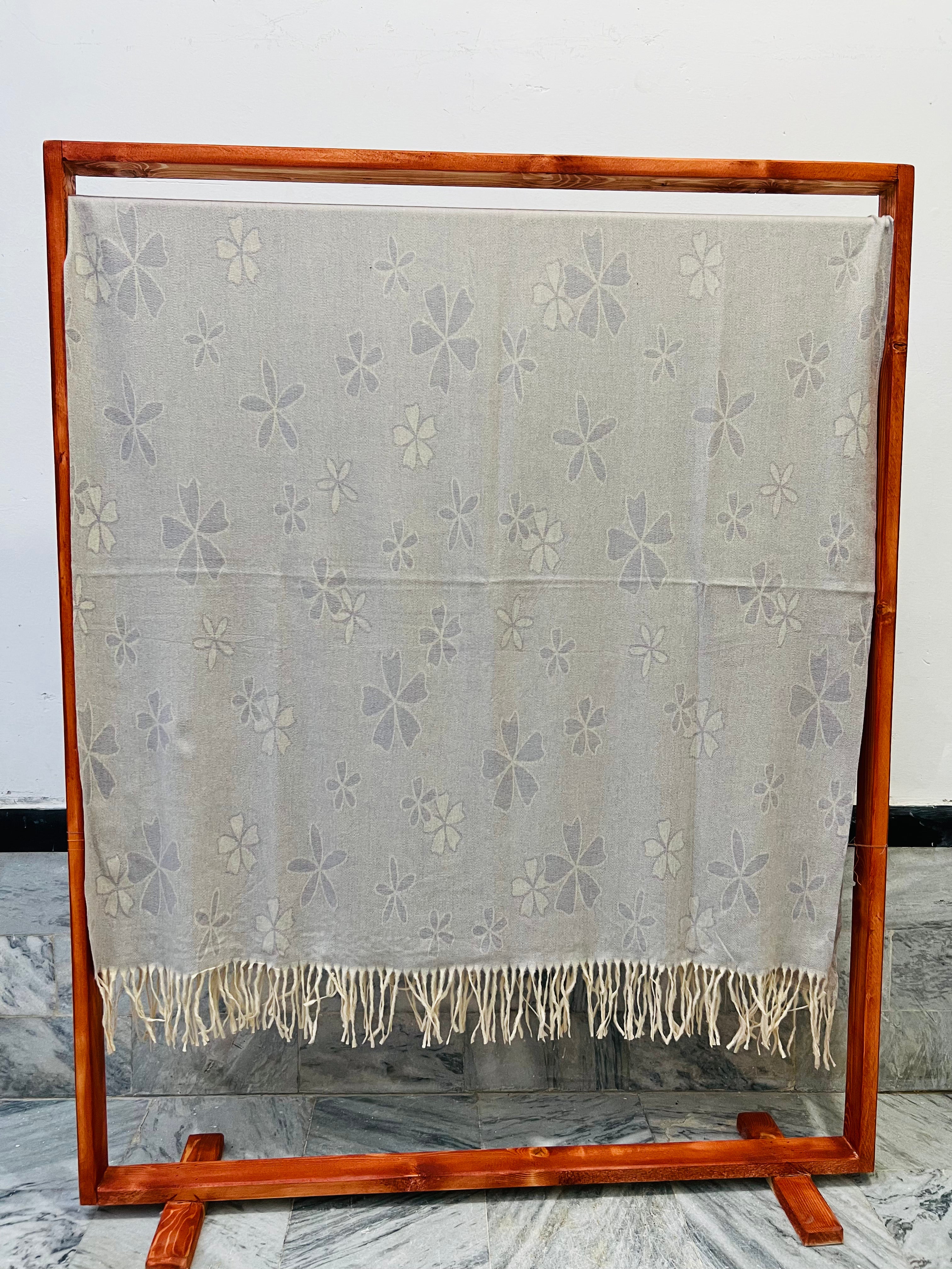 Soft Weave Shawl - Silver Grey