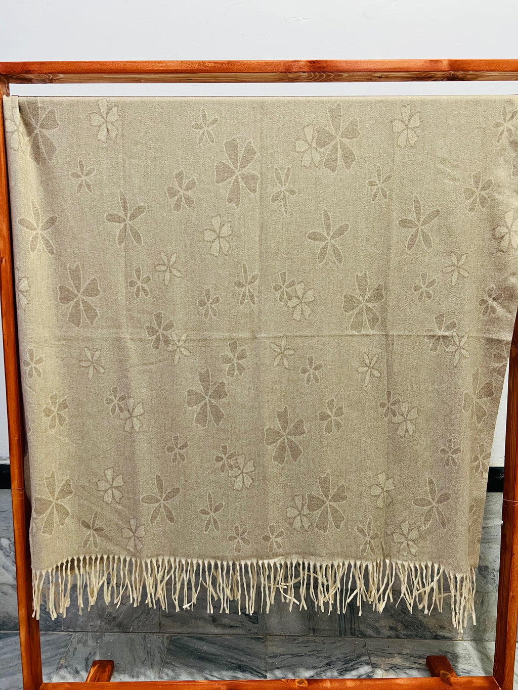 Soft Weave Shawl - Sand 02