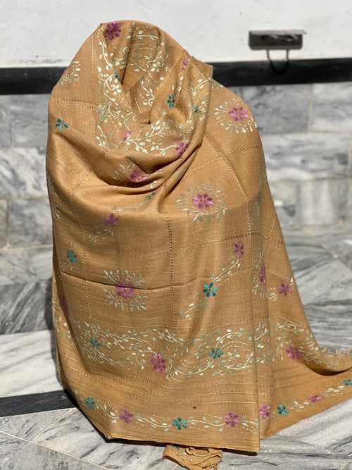 Brown x Tarkashi Shawl